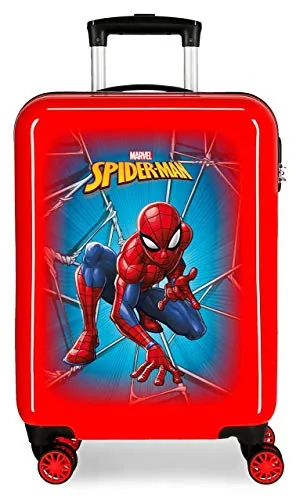 Marvel Spiderman Black Maleta de Cabina, Rojo, Rígida