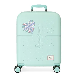 Pepe Jeans Nerea Maleta de Cabina Rígida, Azul, 4