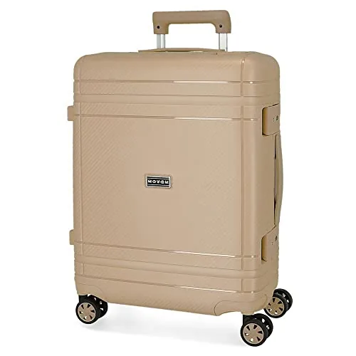 Movom Dimension Maleta de cabina Rígida, Beige, 4