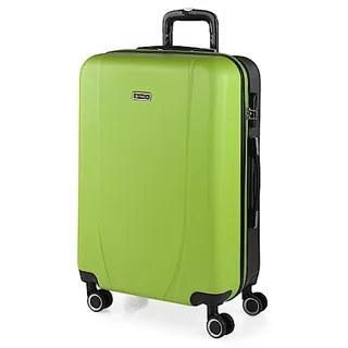 ITACA - Maleta Mediana 55x40x20 de Viaje rígidas Trolley con 4 Ruedas Dobles para Avion Ligera Equipaje de Mano candado de combinación.