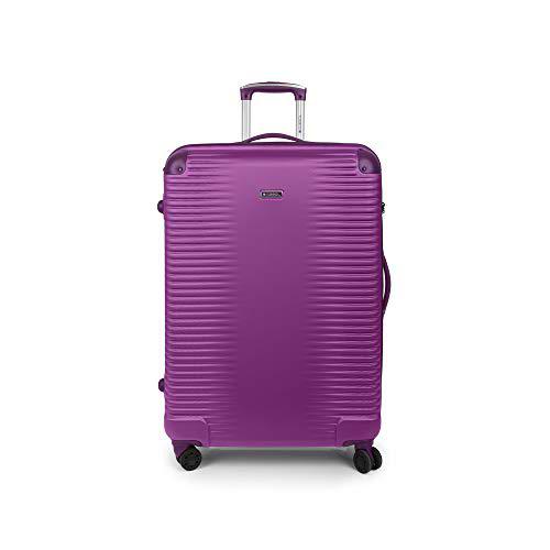 Gabol - Balance | Maletas de Viaje Grandes Rigidas de 52 x 76 x 28 cm con Capacidad para 85 L de Color Ciruela