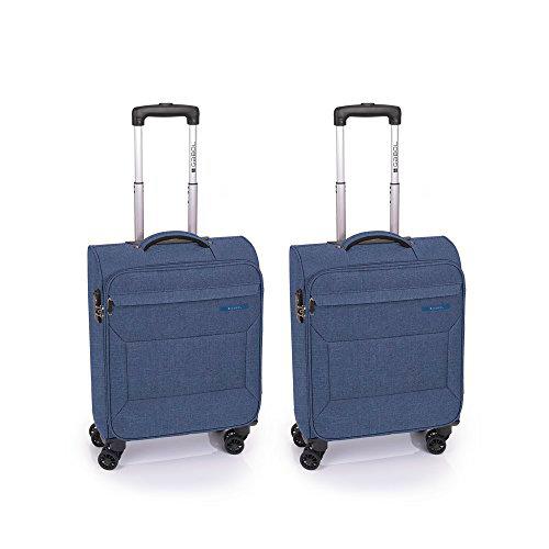 Gabol - Board | Maleta de Cabina de Tela de 39 x 55 x 20 cm con Capacidad para 31 L de Color Azul