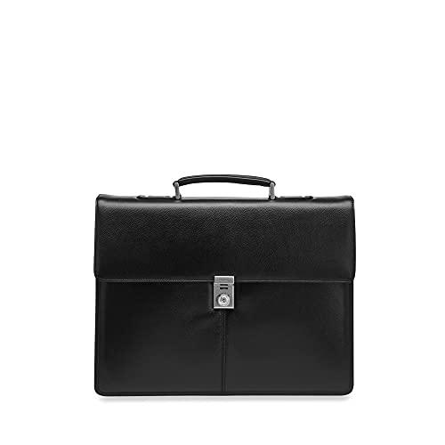 Picard 8265 - Maletín de Cuero para Hombre, Color Negro