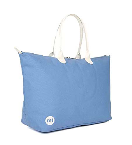 Mi-Pac Equipaje de Cabina, Azul/Crema (Multicolor)