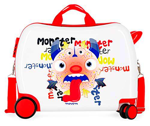 Movom Happy Time Maleta Infantil Multicolor 50x38x20 cms Rígida ABS Cierre combinación 34L 2,1Kgs 4 Ruedas Equipaje de Mano