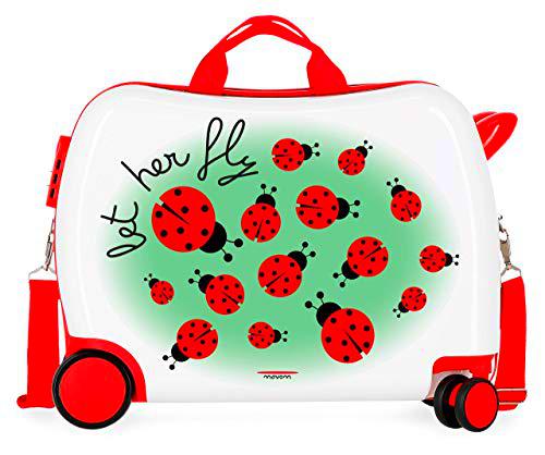 Movom Happy Time Maleta Infantil Multicolor 50x38x20 cms Rígida ABS Cierre combinación 34L 2,1Kgs 4 Ruedas Equipaje de Mano