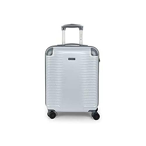 Gabol - Balance | Maleta de Cabina Rigidas de 40 x 55 x 20 cm con Capacidad para 32 L de Color Plata