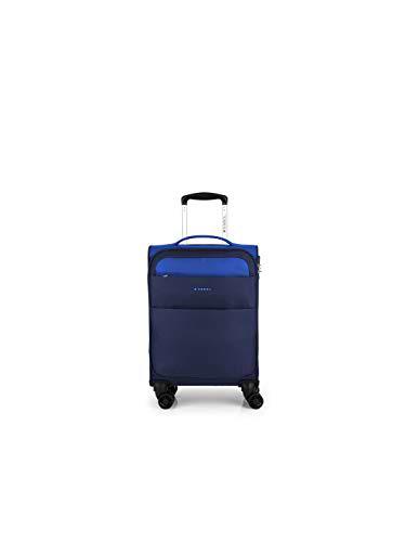 Gabol - Cloud | Maleta de Cabina de Tela de 35 x 55 x 20 cm con Capacidad para 31 L de Color Azul