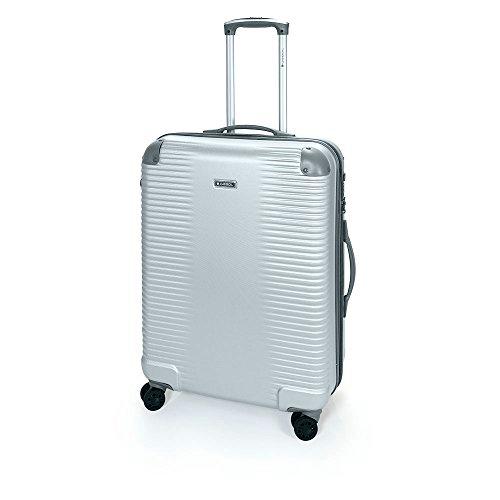 Gabol - Balance | Maletas de Viaje Medianas Rigidas de 47 x 66 x 25 cm con Capacidad para 55 L de Color Plata