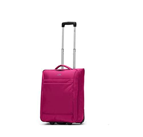 Ciak Roncato Trolley Cabina Equipaje de Mano Serie Smart en Tejido Jacquard Color Frambuesa