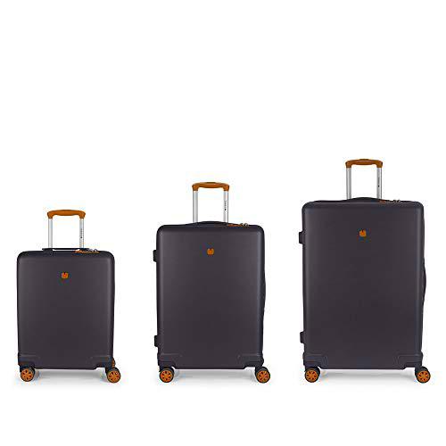 Gabol - Mosaic | Set de Maletas de Viaje Rigidas de Color Gris con Maleta de Cabina