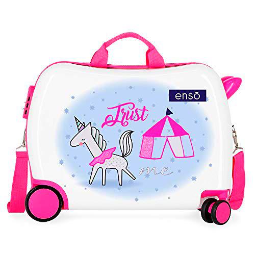 Enso Fantasy Maleta Infantil Multicolor 50x38x20 cms Rígida ABS Cierre combinación 34L 2,1Kgs 4 Ruedas Equipaje de Mano