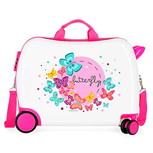 Movom Happy Time Maleta Infantil Multicolor 50x38x20 cms Rígida ABS Cierre combinación 34L 2,1Kgs 4 Ruedas Equipaje de Mano