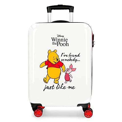 Disney Winnie The Pooh Maleta de Cabina Multicolor 38x55x20 cms Rígida ABS Cierre de combinación Lateral 34L 2 kgs 4 Ruedas Dobles