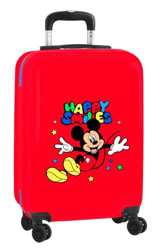 safta-612214851 Trolley Cabina 20" Mickey Mouse Happy Smiles 34,5X55X20Cm