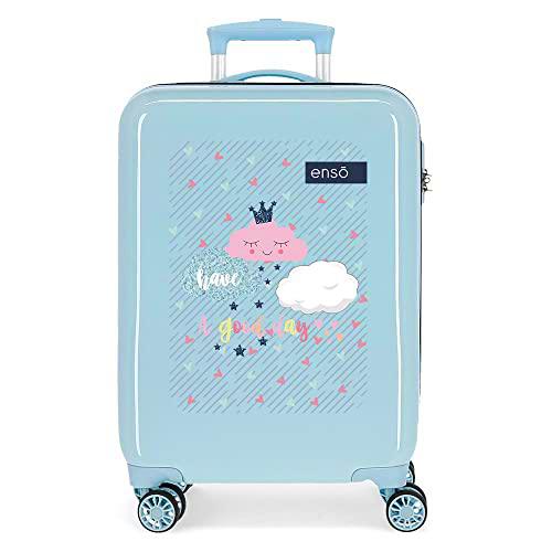 Enso Good Day Maleta de cabina Multicolor 37x55x20 cms Rígida ABS Cierre combinación 34L 2,6Kgs 4 Ruedas Dobles Equipaje de Mano