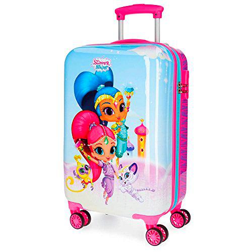 Shimmer and Shine Twinsies Maleta de cabina Multicolor 37x55x20 cms Rígida ABS Cierre combinación 32L 2,6Kgs 4 ruedas dobles Equipaje de Mano