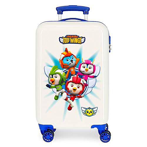 Top Wing Team Maleta de Cabina Multicolor 34x55x20 cms Rígida ABS Cierre combinación 32L 2,5Kgs 4 Ruedas Dobles Equipaje de Mano