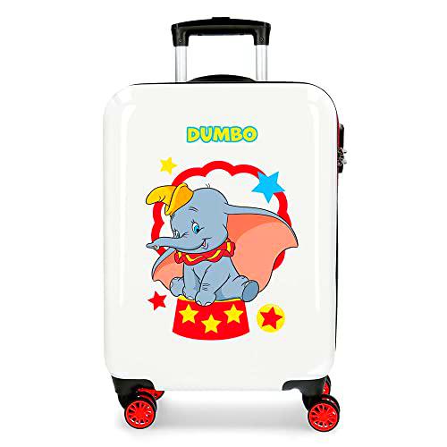 Disney Dumbo Maleta de cabina Multicolor 38x55x20 cms Rígida ABS Cierre de combinación lateral 34L 2 kgs 4 Ruedas dobles
