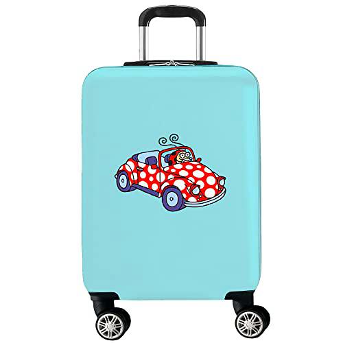 Maleta 56,5x42x21 cm Turquesa Coche Modelo Mary - kukuxumusu