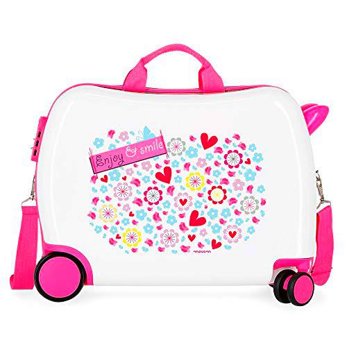 Movom Happy Time Maleta Infantil Multicolor 50x38x20 cms Rígida ABS Cierre combinación 34L 2,1Kgs 4 Ruedas Equipaje de Mano