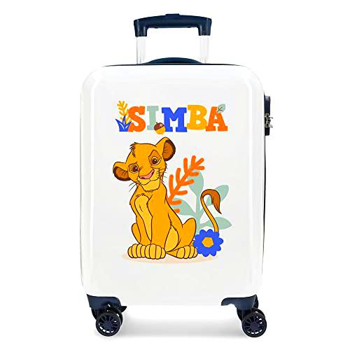 Disney El Rey Leon Maleta de Cabina Multicolor 38x55x20 cms Rígida ABS Cierre de combinación Lateral 34L 2 kgs 4 Ruedas Dobles