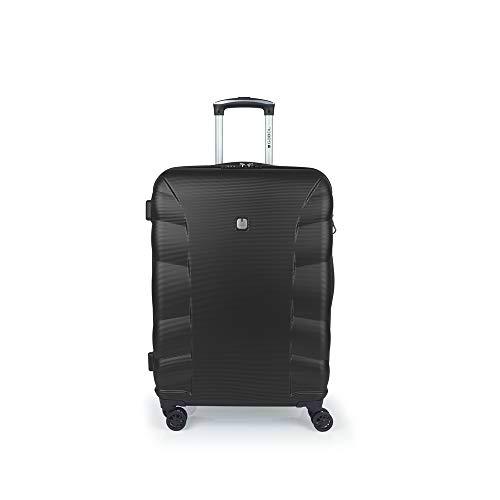 Gabol - London | Maleta de Viaje Mediana Rigida de 48 x 67 x 27 cm con Capacidad para 79 L de Color Negro