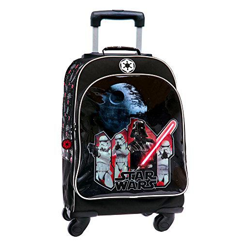 Star Wars Trolley Convertible en Mochila, Color Negro