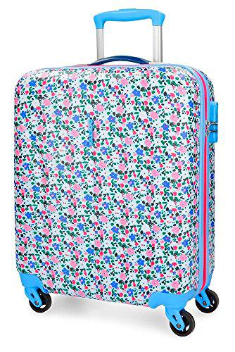 Roll Road Pretty Blue Equipaje de Mano, 55 cm, 36 litros, Multicolor