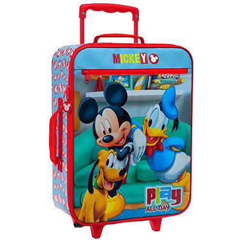 Disney Mickey Play Equipaje de Mano, 31.5 litros, Color Rojo