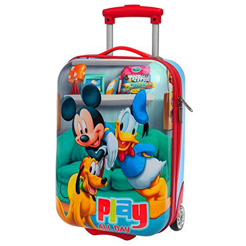 Disney Mickey Play Equipaje de Mano, 36.3 litros, Color Rojo