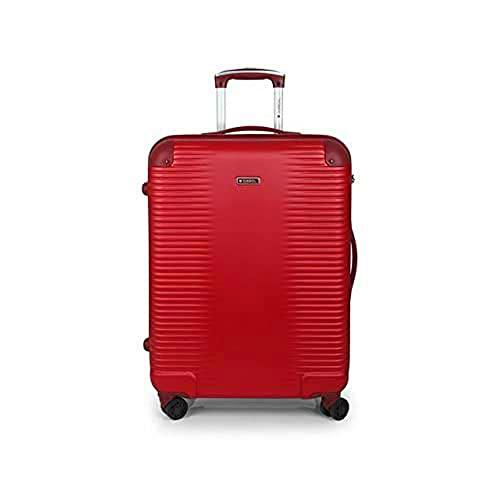 Gabol - Balance | Maletas de Viaje Medianas Rigidas de 47 x 66 x 25 cm con Capacidad para 55 L de Color Rojo