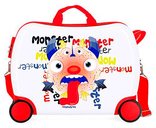 Movom Happy Time Maleta Infantil Multicolor 50x38x20 cms Rígida ABS Cierre combinación 34L 2,3Kgs 4 Ruedas Equipaje de Mano
