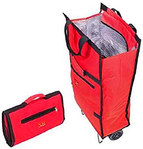 Jata 992 Bolsa Trolley con Asa de Transporte y Ruedas Plegables Extra Resistentes