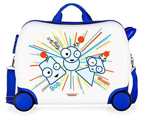 Movom Happy Time Maleta Infantil Multicolor 50x38x20 cms Rígida ABS Cierre combinación 34L 2,3Kgs 4 Ruedas Equipaje de Mano