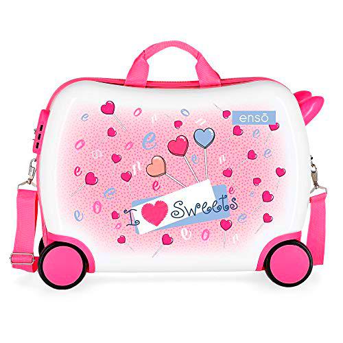Enso Fantasy Maleta Infantil Multicolor 50x38x20 cms Rígida ABS Cierre combinación 34L 2,3Kgs 4 Ruedas Equipaje de Mano
