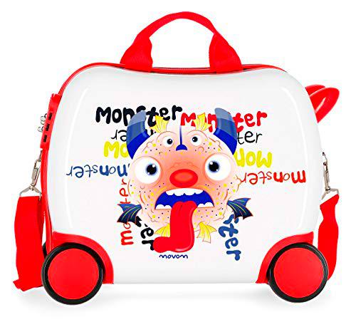 Movom Happy Time Maleta Infantil Multicolor 41x34x20 cms Rígida ABS Cierre combinación 25L 2Kgs 4 Ruedas Equipaje de Mano