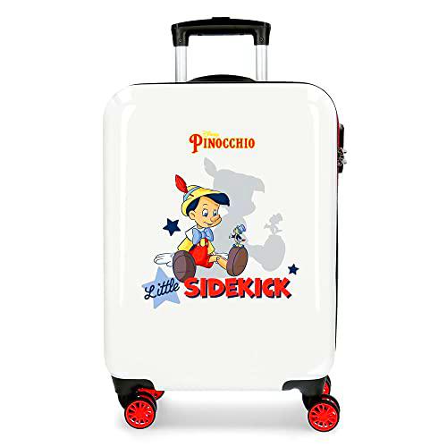 Disney Pinocchio Maleta de cabina Multicolor 38x55x20 cms Rígida ABS Cierre de combinación lateral 34L 2 kgs 4 Ruedas dobles