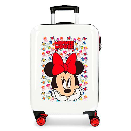 Disney Minnie Diva Maleta de Cabina Multicolor 38x55x20 cms Rígida ABS Cierre de combinación Lateral 34L 2 kgs 4 Ruedas Dobles Equipaje de Mano