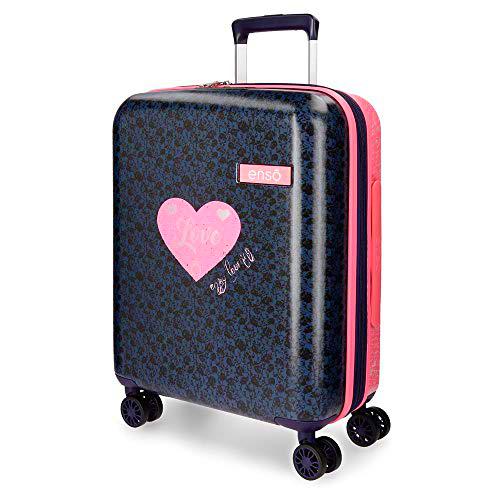 Enso Learn Maleta de cabina Multicolor 42x55x20 cms Rígida ABS Cierre TSA 38L 3,2Kgs 4 Ruedas dobles Extensible Equipaje de Mano