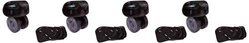 Amazon Basics - Ruedas para maleta rígida giratoria hardside, Multicolor