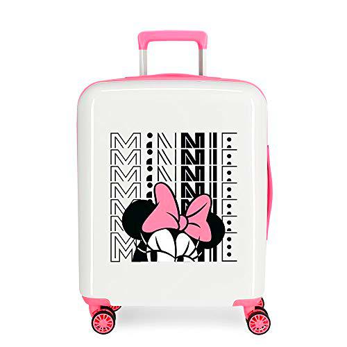 Disney Pretty Minnie Maleta de Cabina Multicolor 40x55x20 cms Rígida ABS Cierre TSA Integrado 38,4L 2 kgs 4 Ruedas Dobles Equipaje de Mano