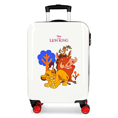 Disney El Rey Leon Maleta de Cabina Multicolor 38x55x20 cms Rígida ABS Cierre de combinación Lateral 34L 2 kgs 4 Ruedas Dobles