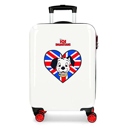Disney 101 Dalmatas Maleta de cabina Multicolor 38x55x20 cms Rígida ABS Cierre de combinación lateral 34L 2 kgs 4 Ruedas dobles