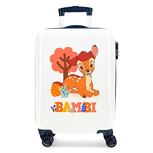 Disney Bambi Maleta de Cabina Multicolor 38x55x20 cms Rígida ABS Cierre de combinación Lateral 34L 2 kgs 4 Ruedas Dobles