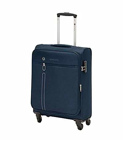 Ciak Roncato Trolley Morbido Bagaglio da Cabina 55 cm 4 Ruote Serie One Way Colore BLU Navy