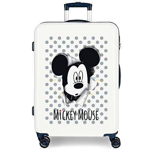 Disney Have a good day Mickey Maleta mediana Multicolor 48x68x26 cms Rígida ABS Cierre combinación 70L 3,7Kgs 4 Ruedas dobles