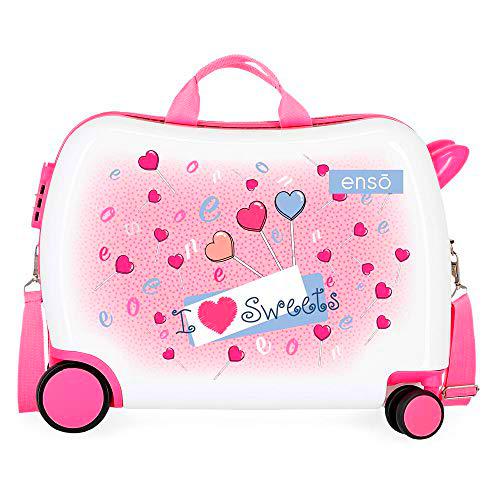 Enso Fantasy Maleta Infantil Multicolor 50x38x20 cms Rígida ABS Cierre combinación 34L 2,1Kgs 4 Ruedas Equipaje de Mano