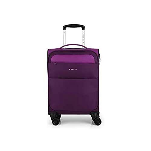 Gabol - Cloud | Maleta de Cabina de Tela de 35 x 55 x 20 cm con Capacidad para 31 L de Color Morado