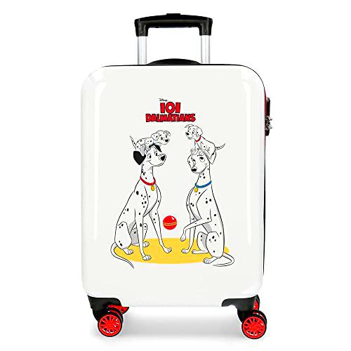 Disney 101 Dalmatas Maleta de Cabina Multicolor 38x55x20 cms Rígida ABS Cierre de combinación Lateral 34L 2 kgs 4 Ruedas Dobles
